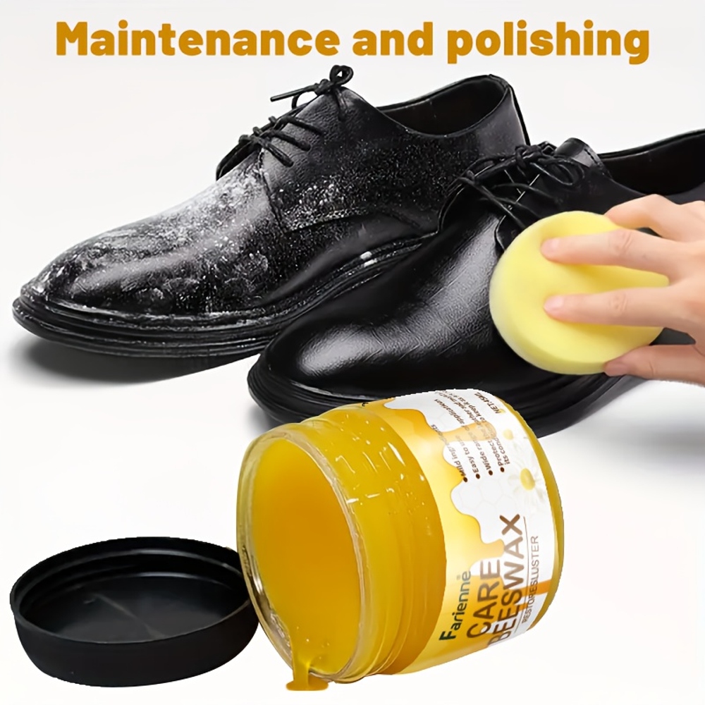 Sneaker Care Spray - 靴ケアキット - 人工皮革表面の研磨とメンテナンスに最適、さまざまな色に対応するプレミアムケア蜜蝋