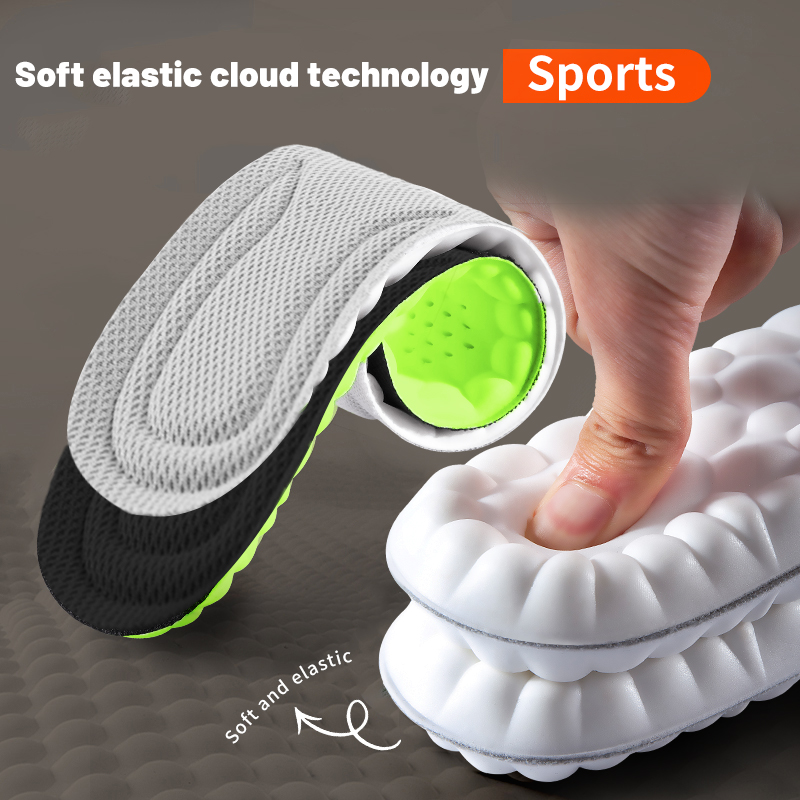 Sneaker Care - 1 ペアのメモリーフォームインソール靴用男性女性ナノ抗菌マッサージスポーツインソール足整形外科ケア靴底パッド