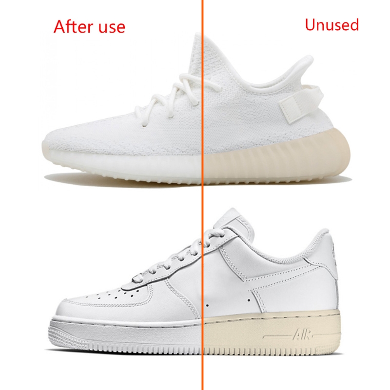 Sneaker Care Pena - 2個抗酸化、美白靴ペンスニーカーに革スエード生地ソフト泡の靴ケア白くツール