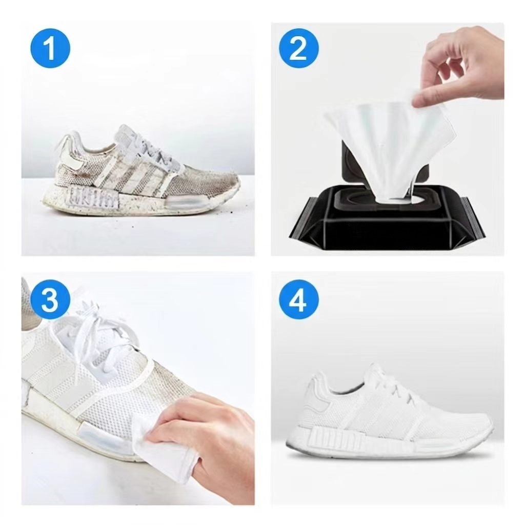使い捨てスニーカークリーニングワイプ 12枚入りまたは30枚 - Sneaker Care のレビューと価格