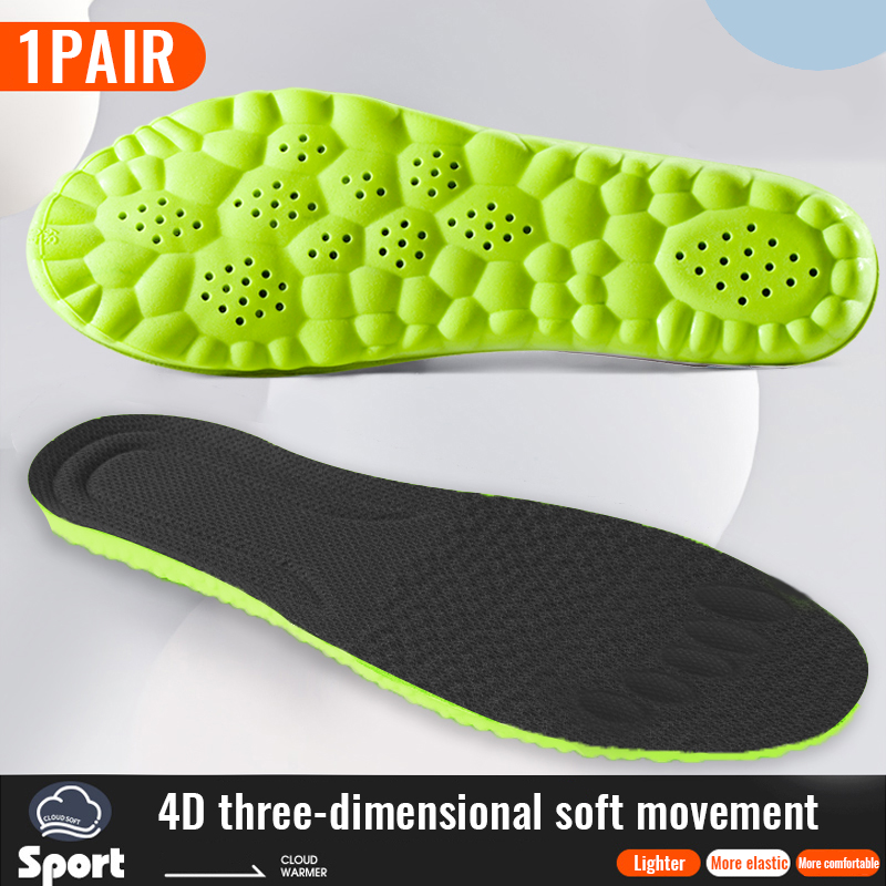 1 ペアのメモリーフォームインソール靴用男性女性ナノ抗菌マッ - Sneaker Care のレビューと価格