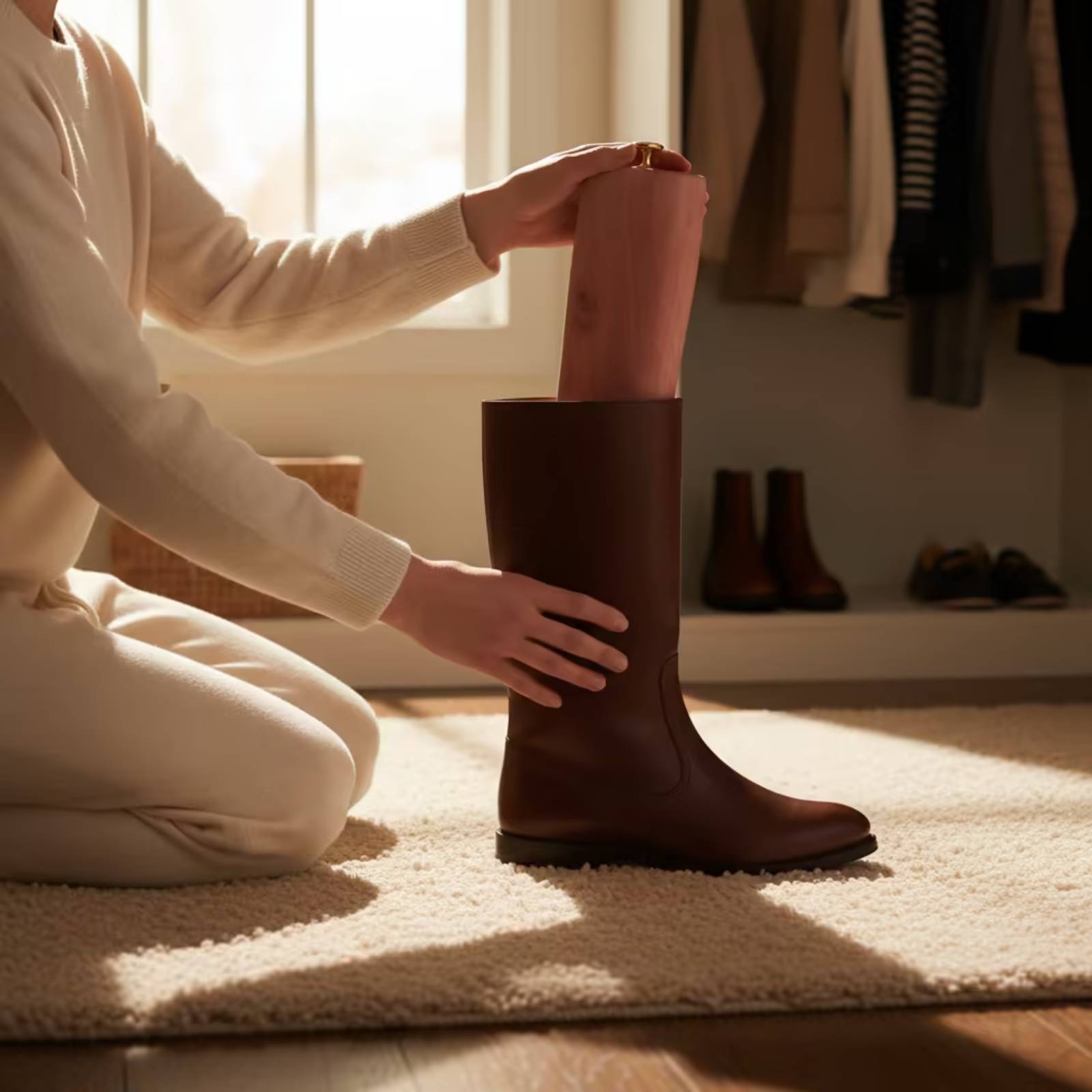 杉製ブーツストレッチャー 調節可能なブーツストレッチャー 木 - Shoe Tree Cedar のレビューと価格