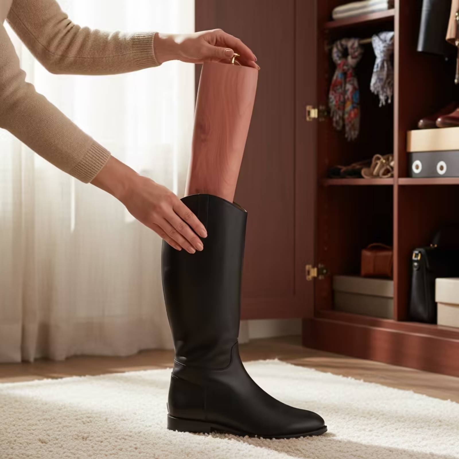 杉製ブーツストレッチャー 調節可能なブーツストレッチャー 木 - Shoe Tree Cedar のレビューと価格