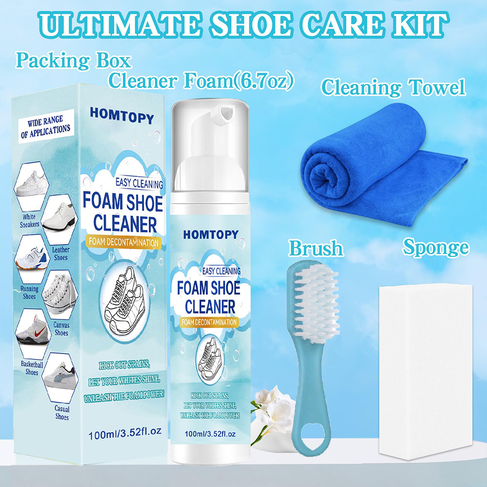 靴クリーニングキット、スニーカークリーナー、汚れや汚れを除去 - Sneaker Care Spray のレビューと価格